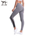 2021 Recycled Fabric High Quality Women Leggings Wholesale Sports Apparel with Mesh Fabric Fitness Wear